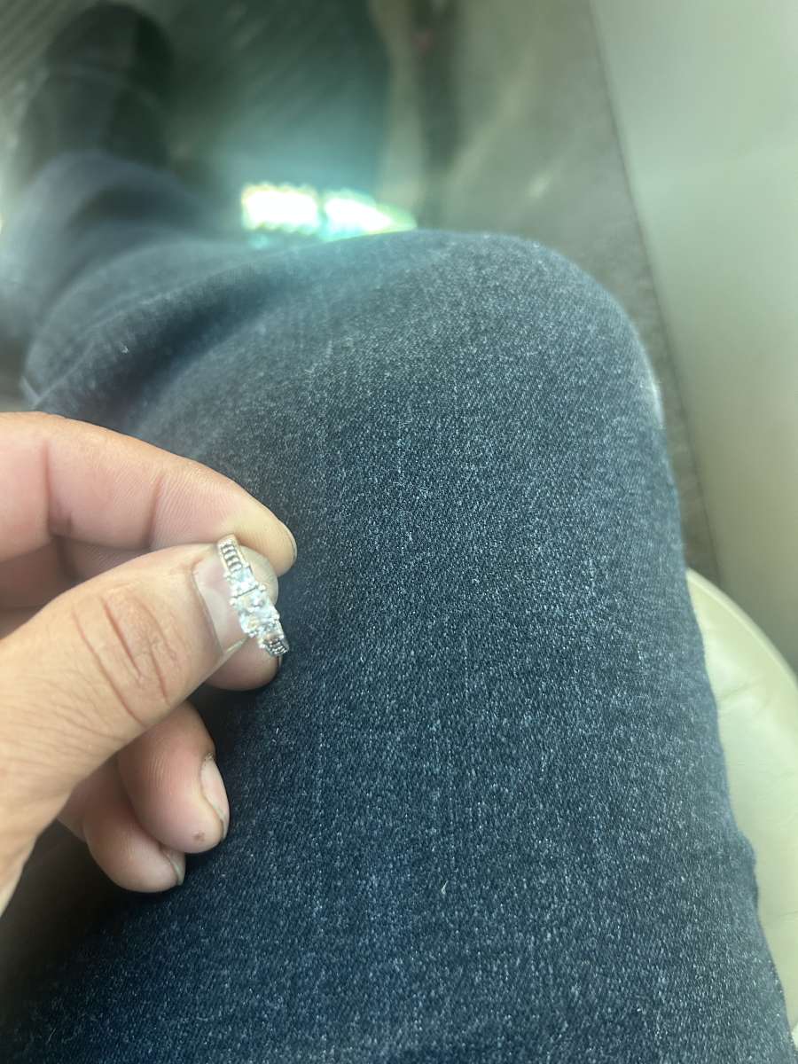 PrincessCut White LabCreated Sapphire Three Stone VintageSty