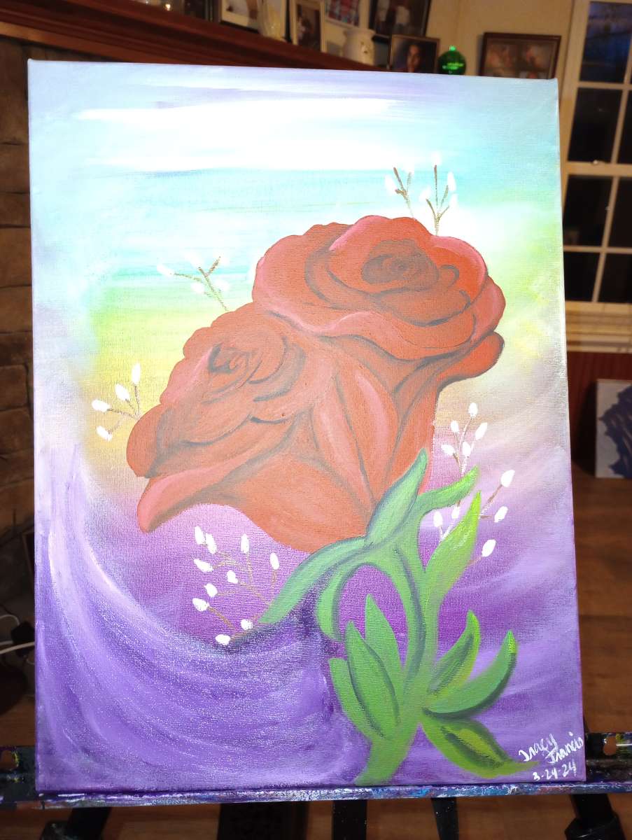 Rose painting