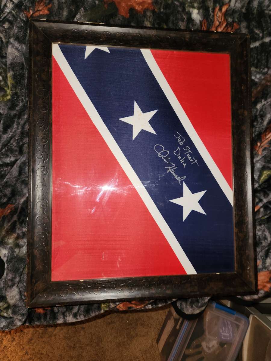 Confederate flag signed by Jed Stewart need gone ASAP