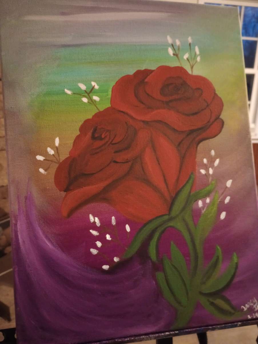 Rose painting