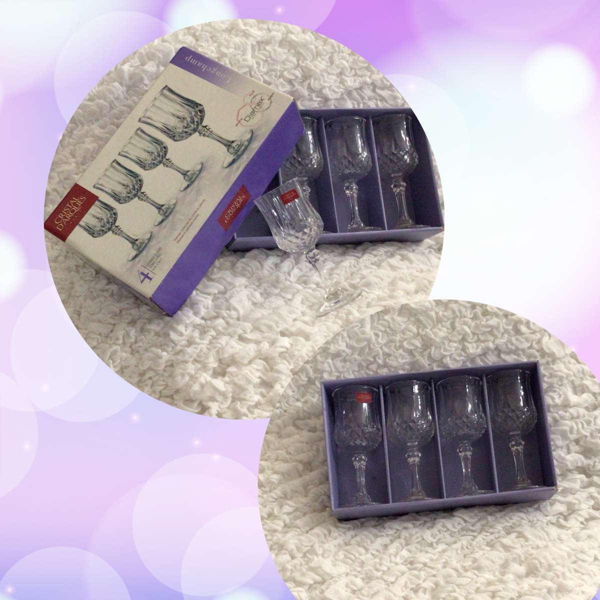 Stemmed Glasses set of 4