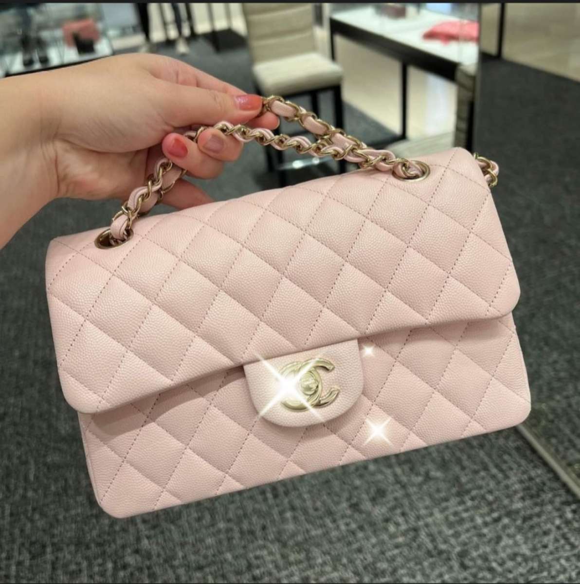 Women Classic Quilted Double Flap Shoulder Crossbody Leather