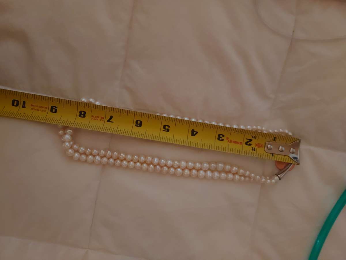 vintage double strand pearls