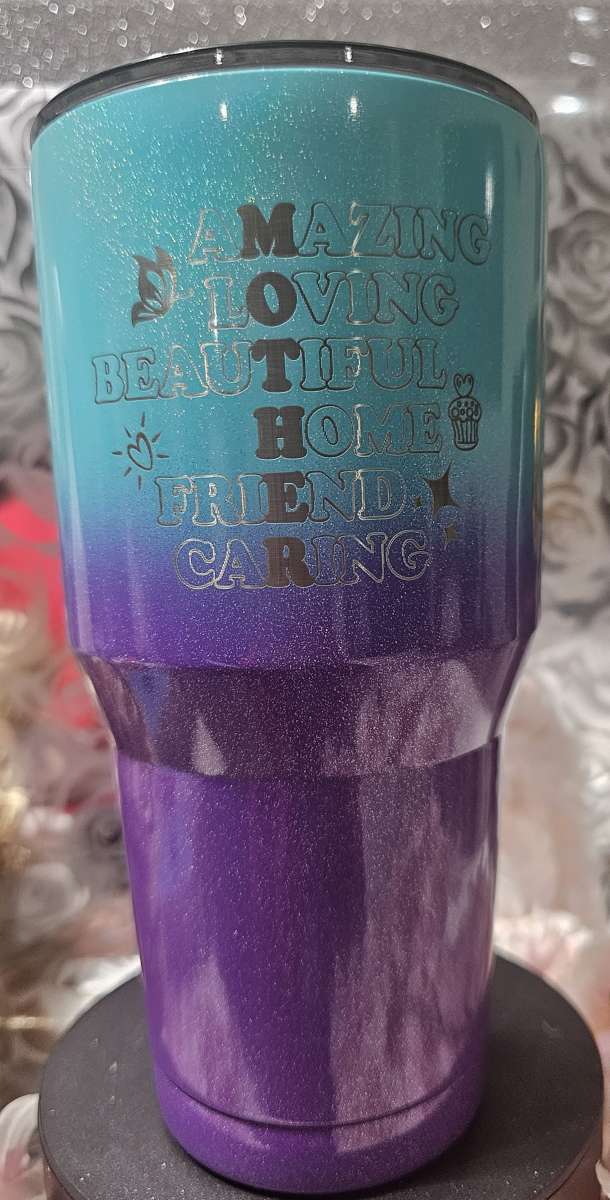 30oz Brand New Laser Engraved Mom Insulated Tumbler