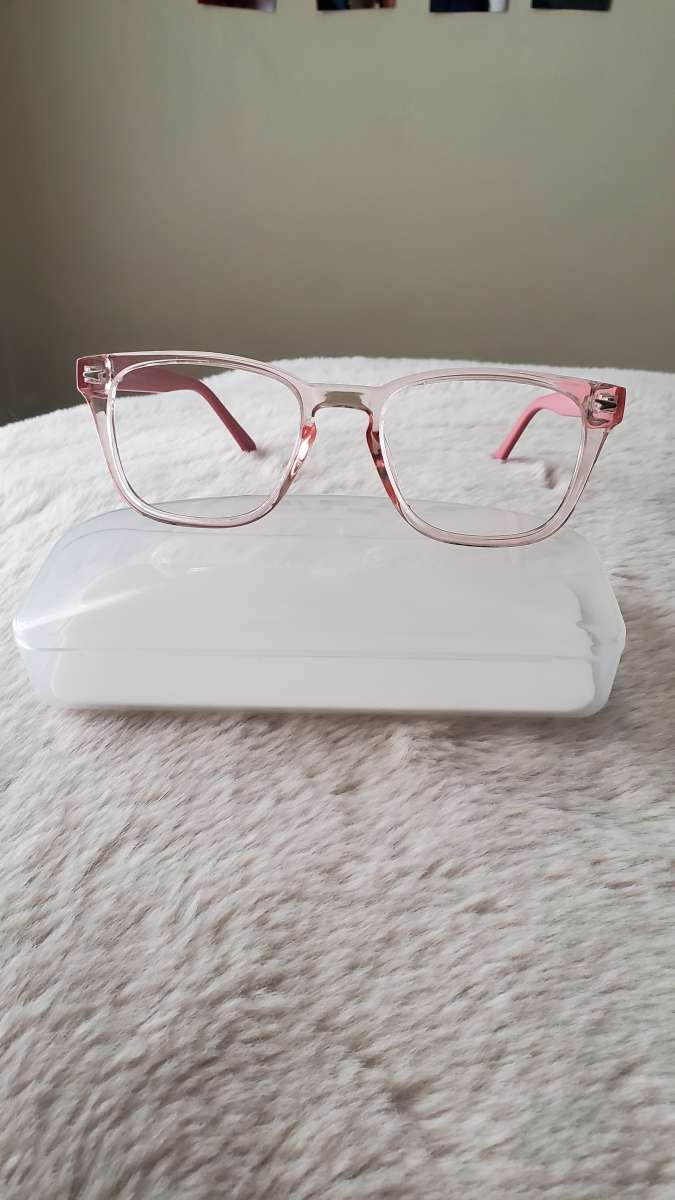 Clear Pink Prescription Glasses