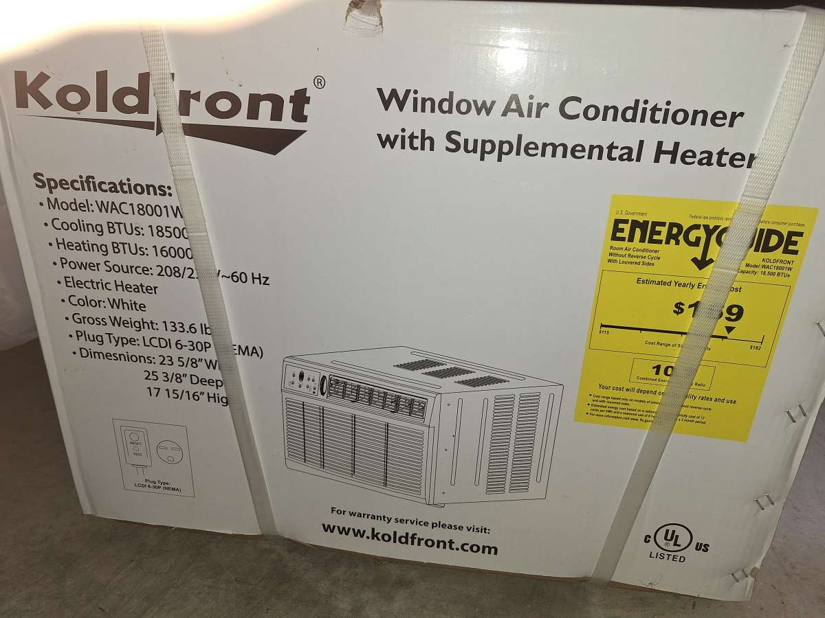koldfront Window AirConditioner  Heater  Brand New  444  Obo