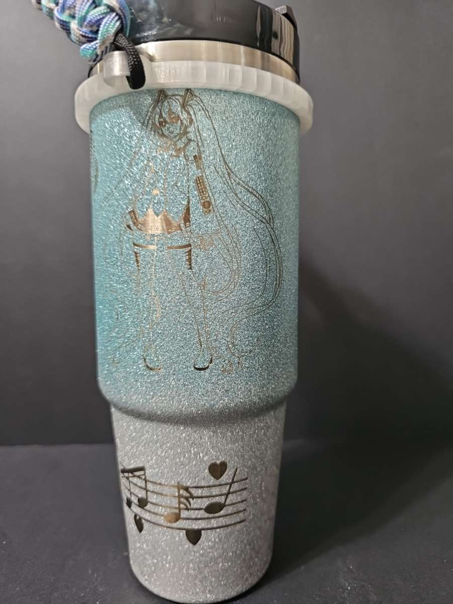 30oz Laser Engraved Insulated Tumbler Hatsune Miku