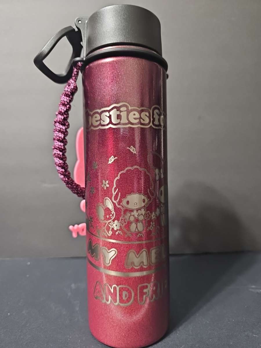 24oz laser Engraved Insulated MY MELODY  Water Bottle