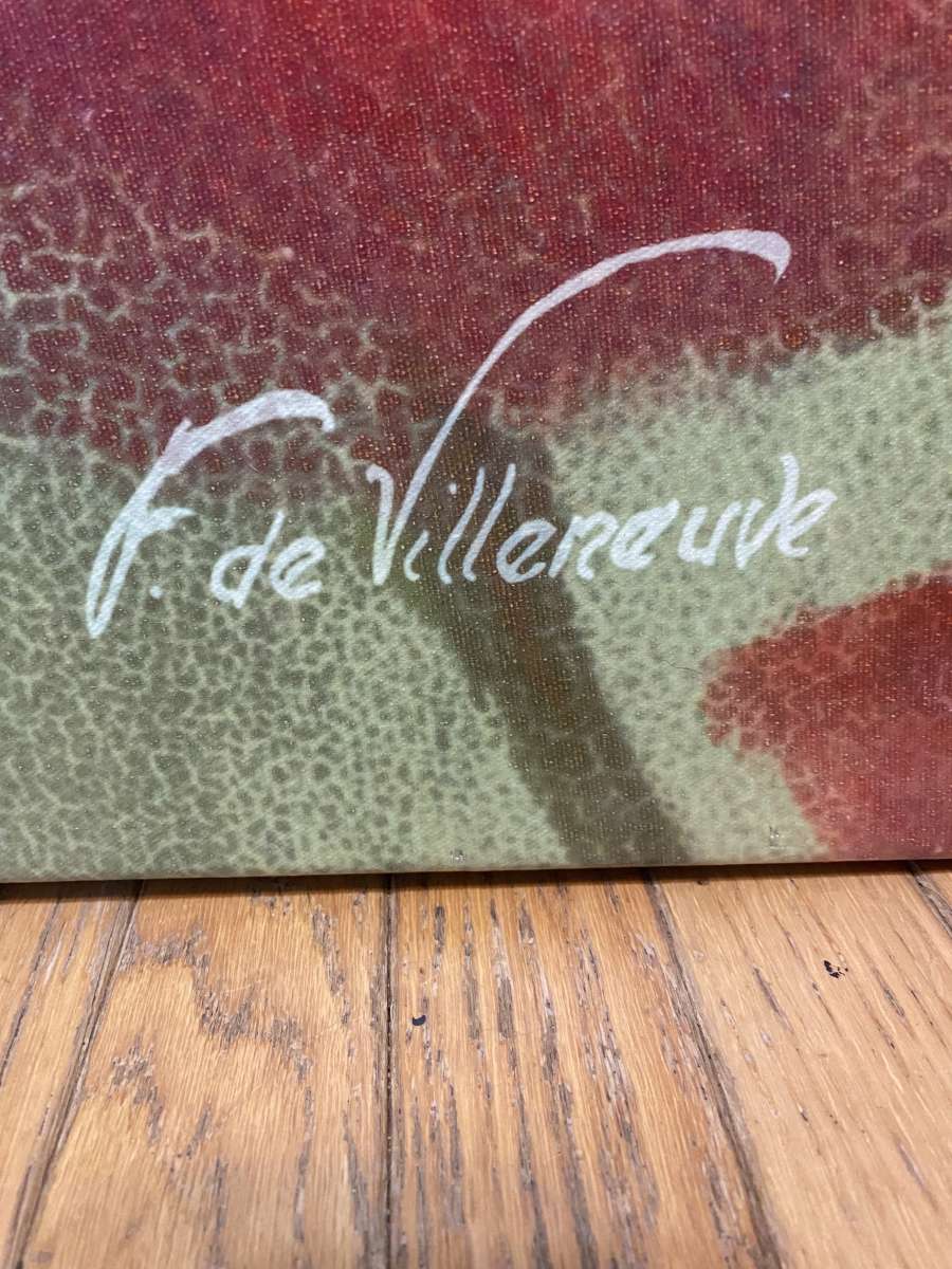 Flower canvas painting