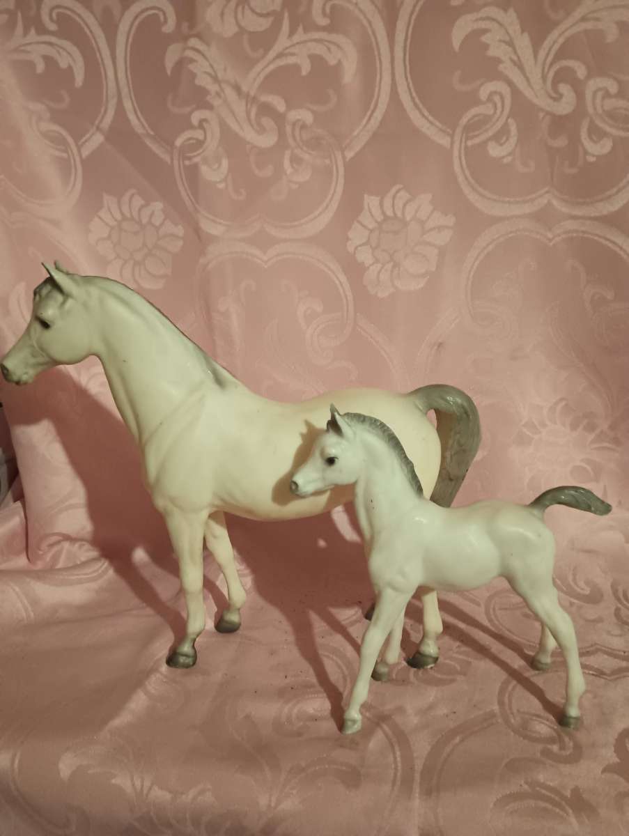 breyer Arabian mare and her foal