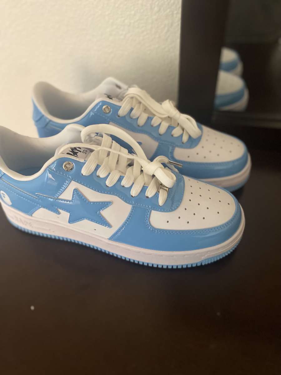 A Bathing Ape Bape Sta Low Blue White