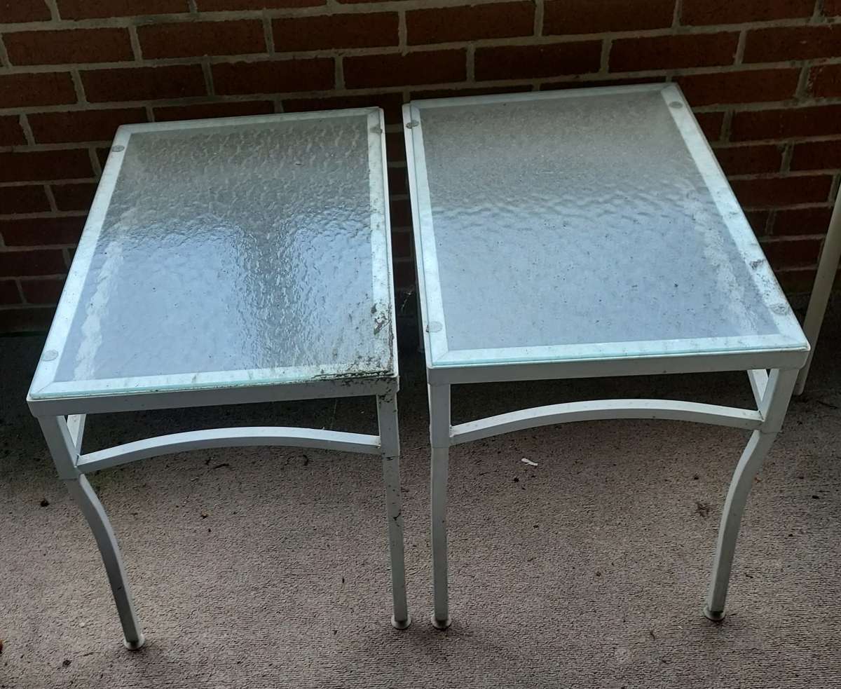 2 Patio End Tables
