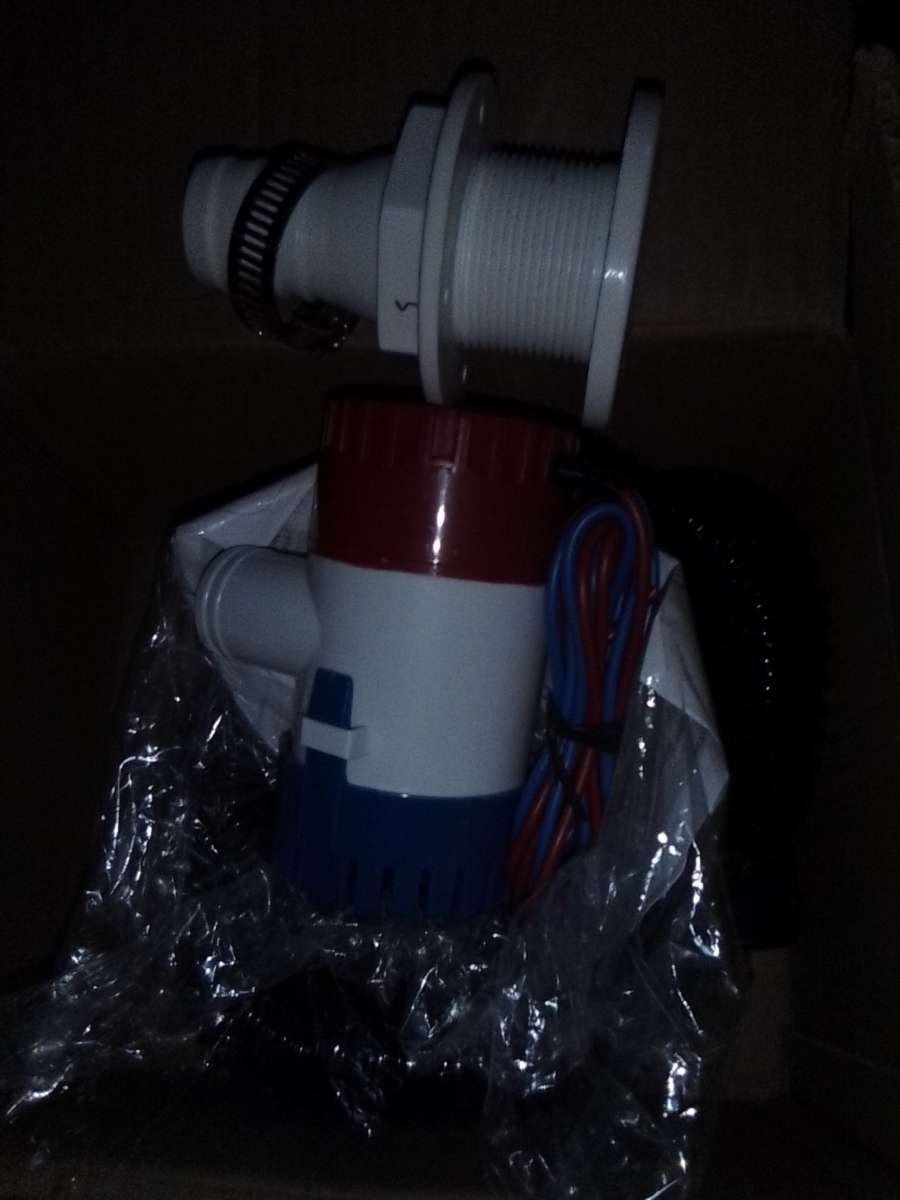 Bilge Pump for boat with hose New in box