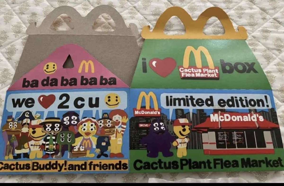 limited Edition McDonalds Cactus plant happy meal toys