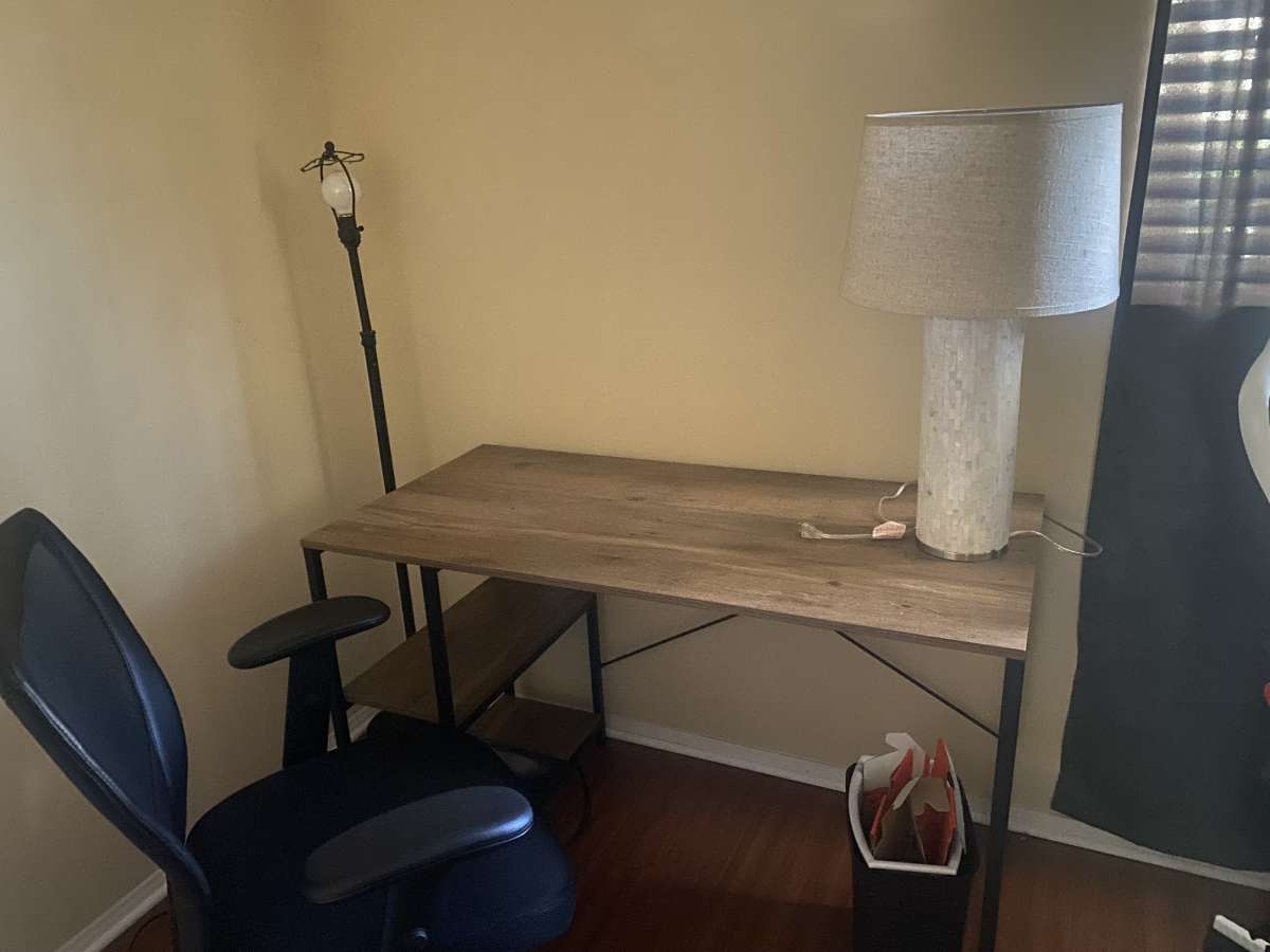 Desk with chair