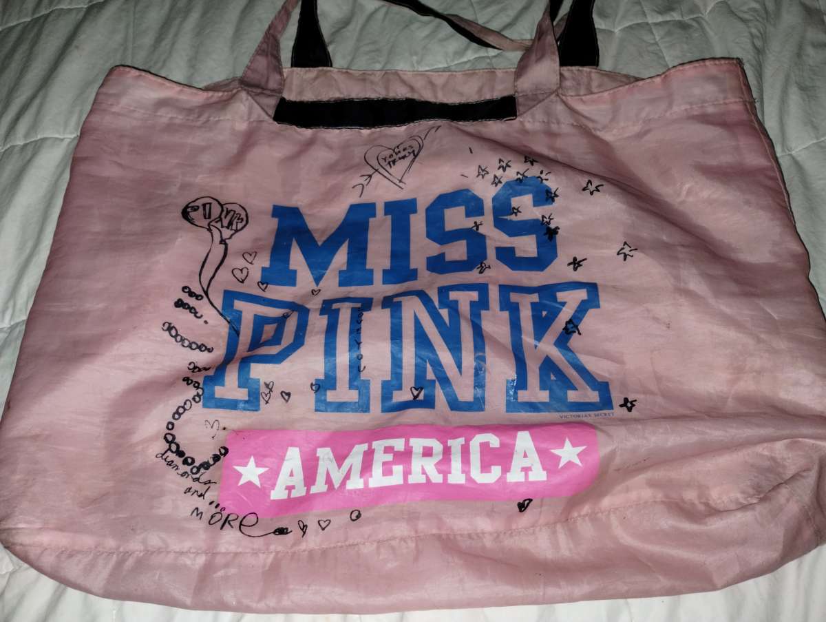 Pink Miss America tote