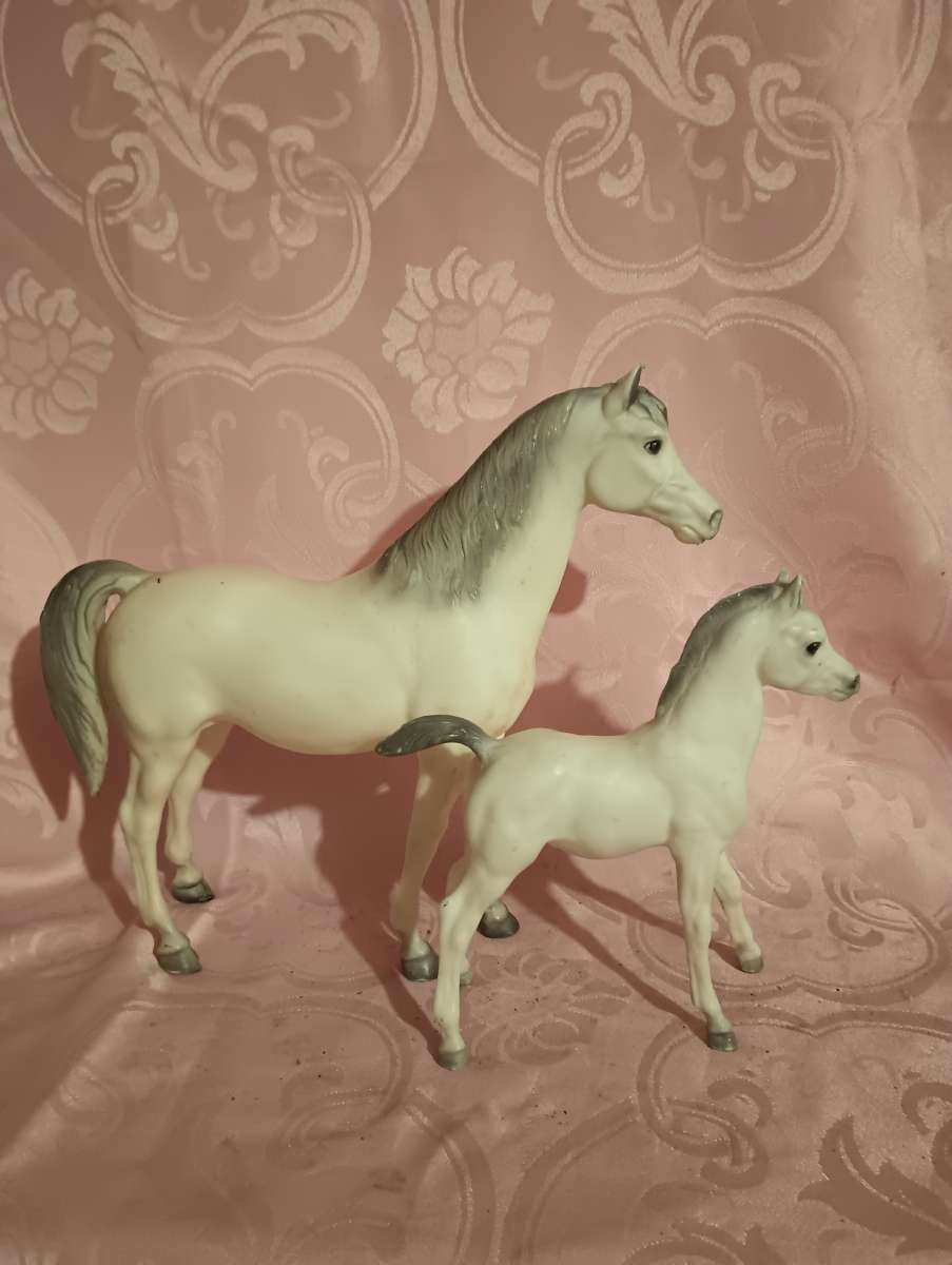 breyer Arabian mare and her foal