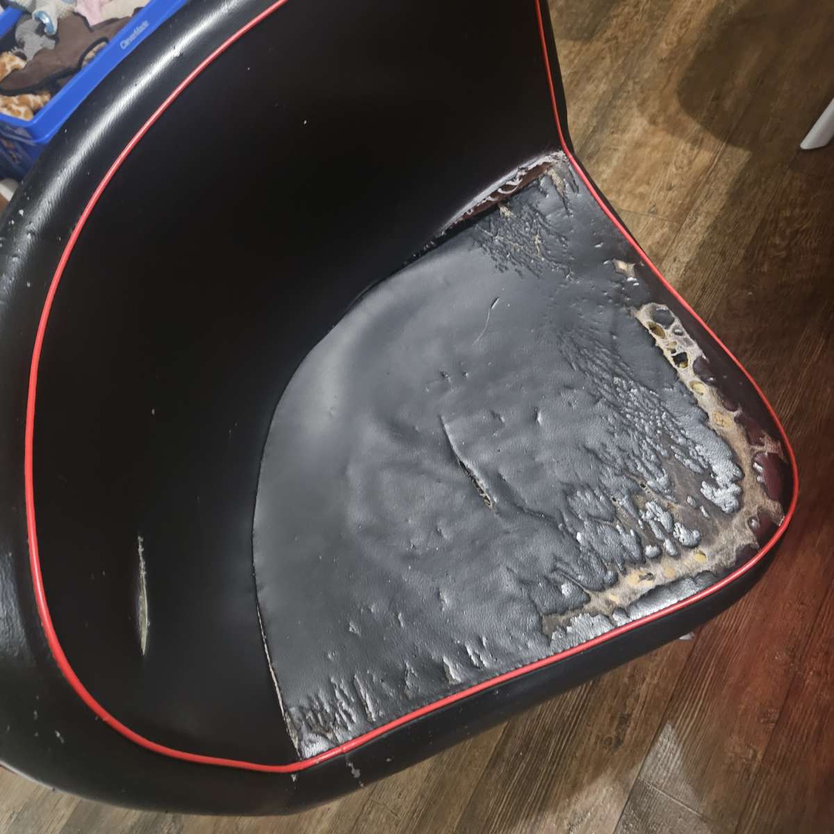 Red and Black Table with 4 matching chairs