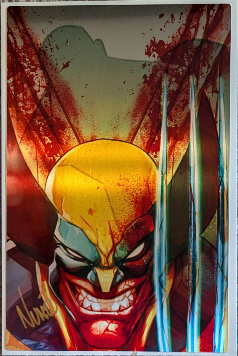 Wolverine Comic Size Metal ART PRINT SIGNED WITH COA