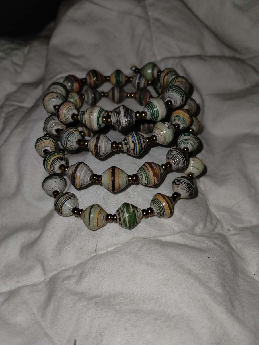 Beautiful beaded wrap around bracelet