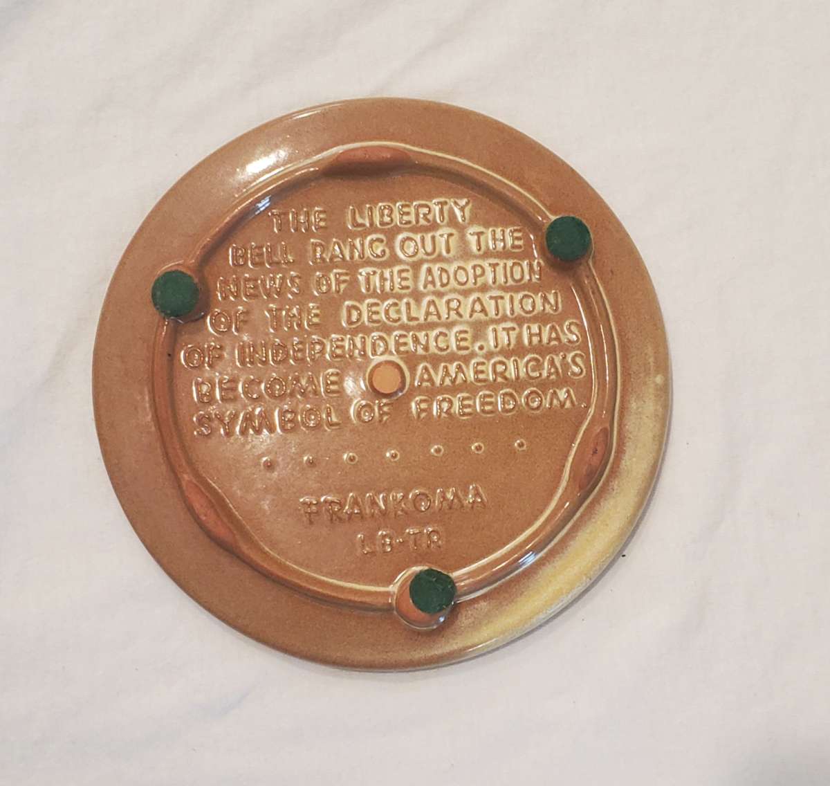 1 Frankoma 1976 Bicentennial Liberty Bell Trivet