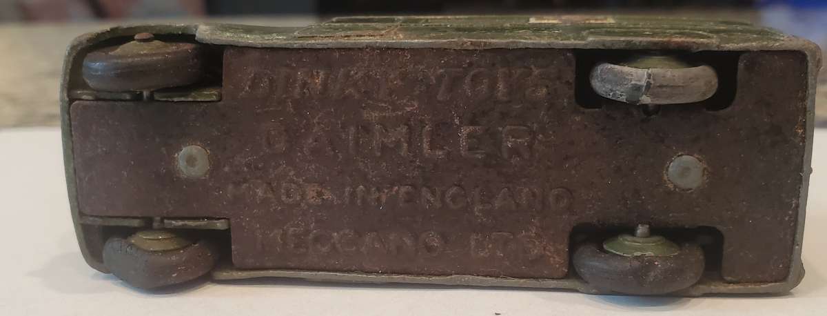 Vintage diecast Military Green Ambulance