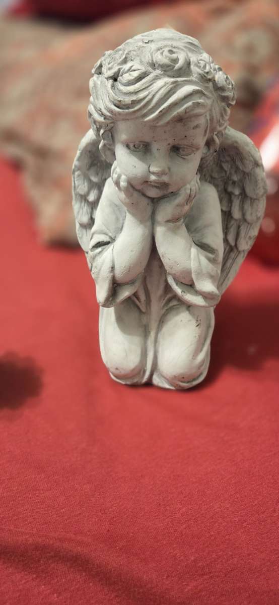 Concrete Cherub Garden Statue