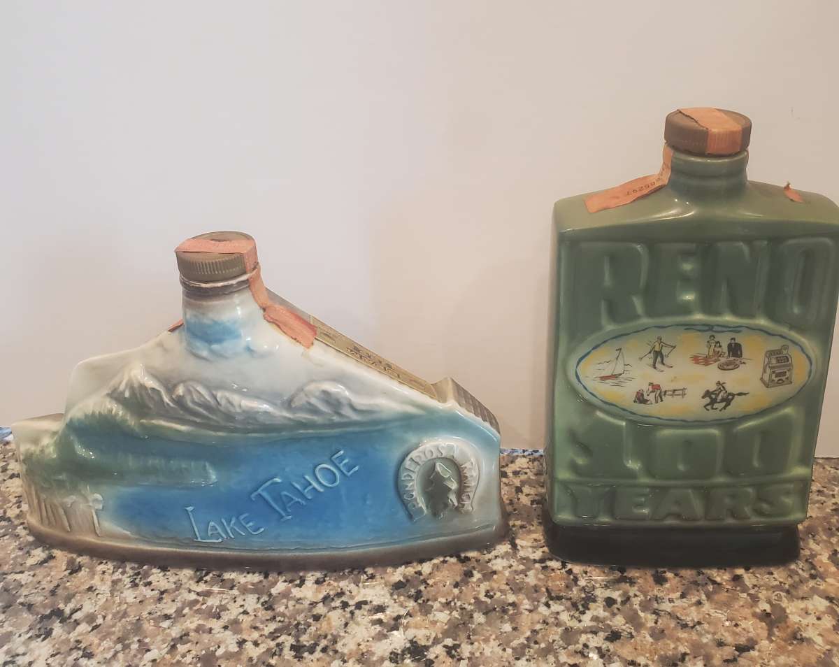 2 vintage Jim Beam decanters Nevada