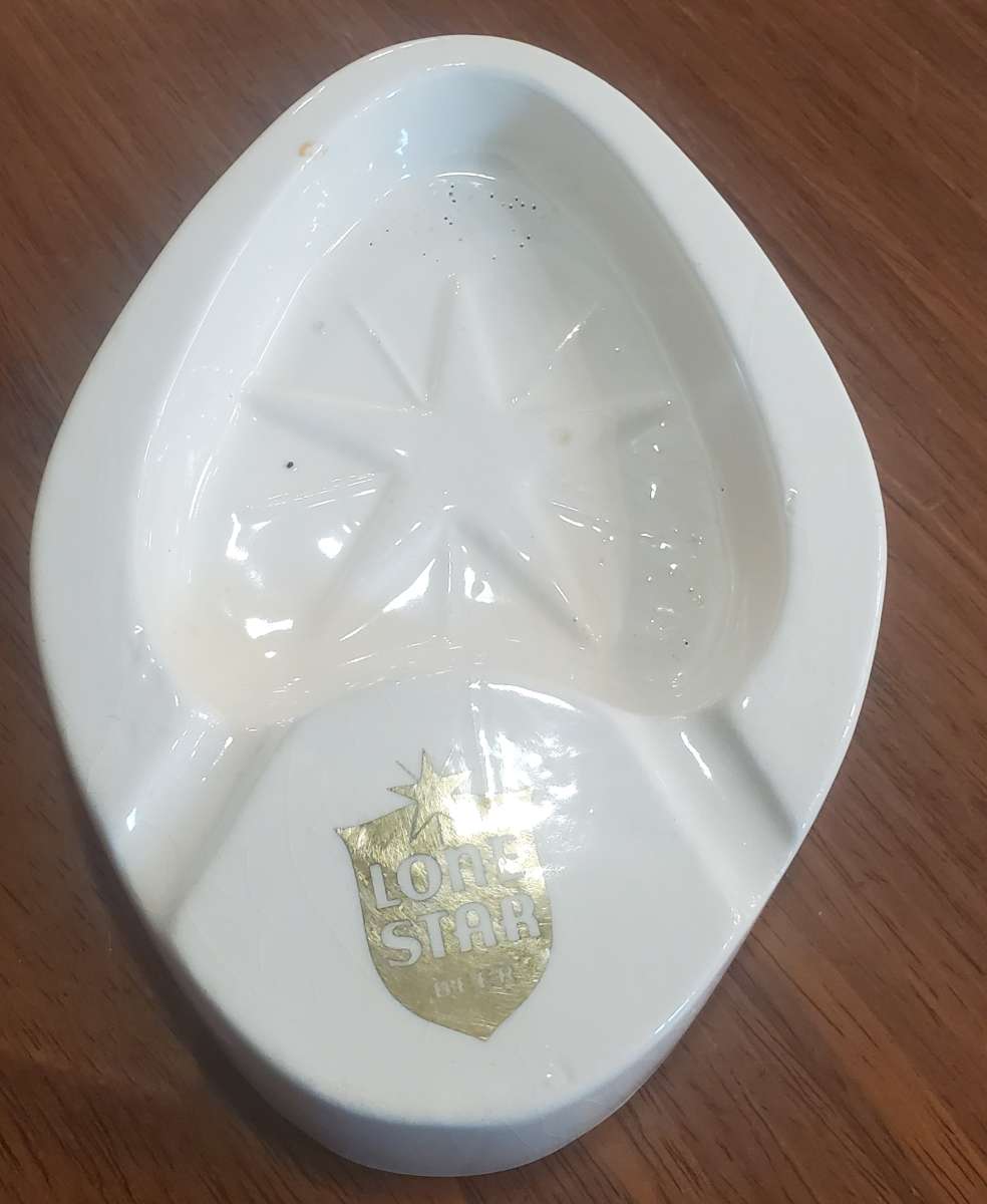 Vintage Lone Star Beer Ceramic Ashtray