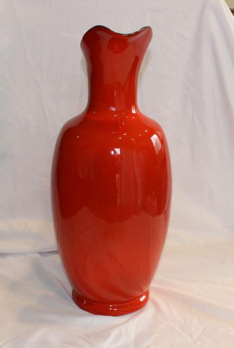 Vintage 17in Frankhoma Red Pitcher 77A
