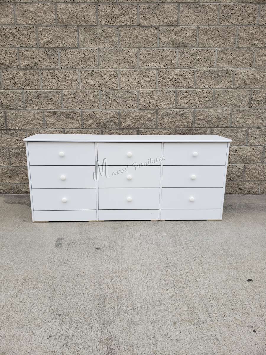 White 9 Drawer Dresser