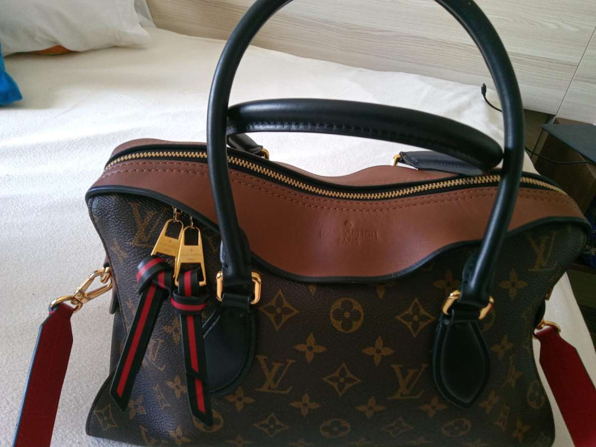 Loius Vuitton Monogram Tuileries BrownRed  in canvas