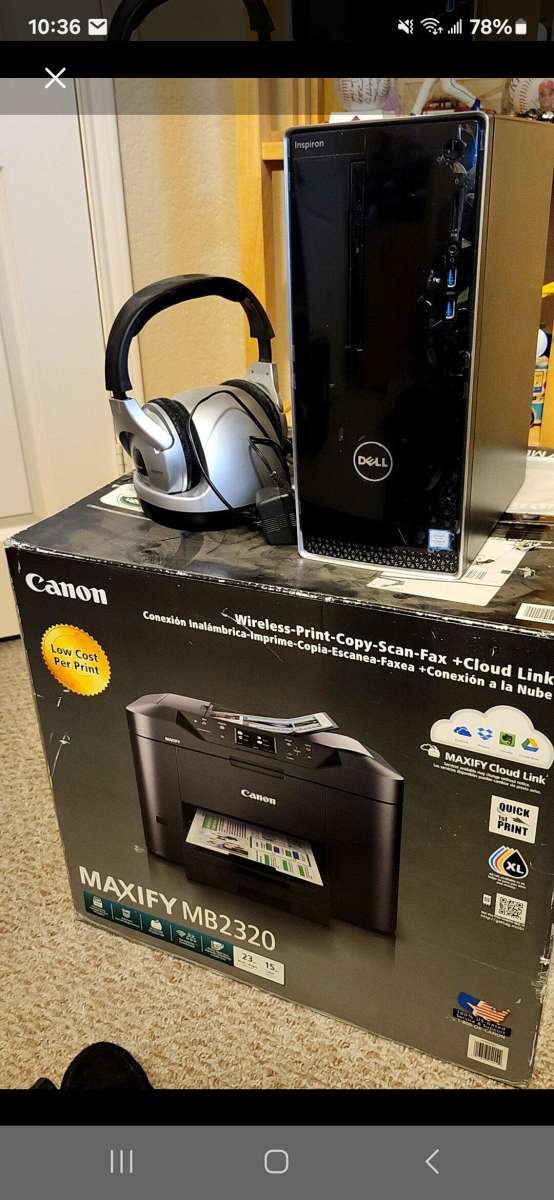 Dell computer Canon printer