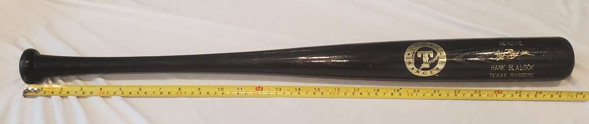 Texas Rangers Hank Blalock Baseball Bat