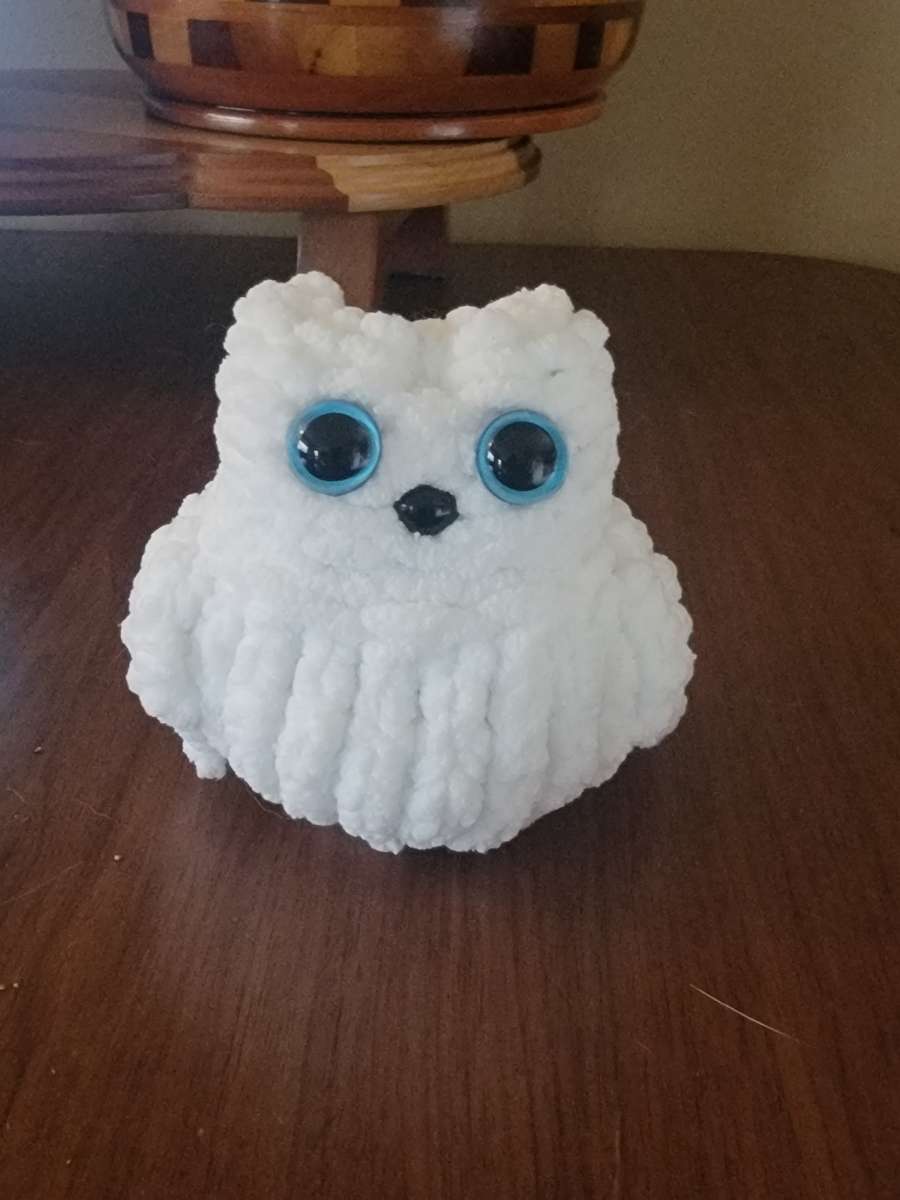 Small knitted Owl Stuffed Animal
