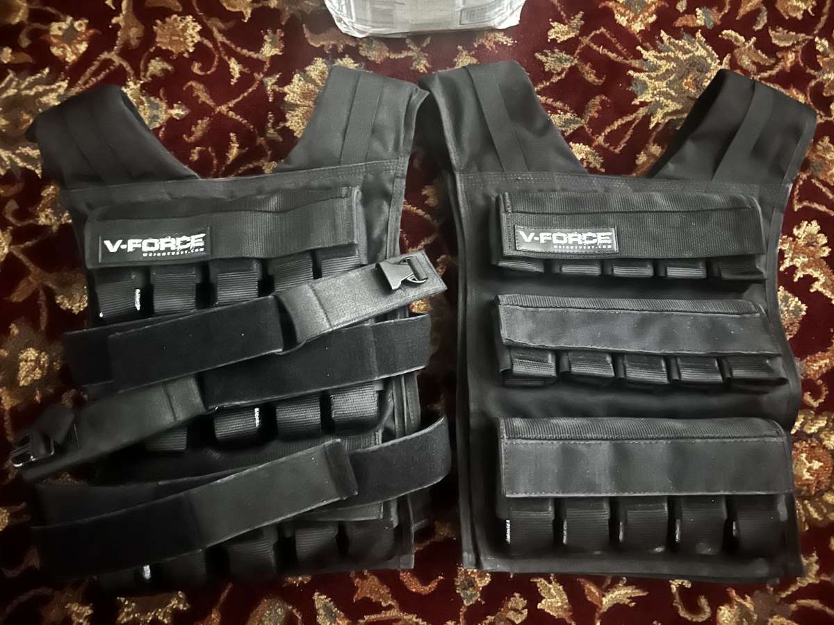 V Force 150 Pounds long weight training vest