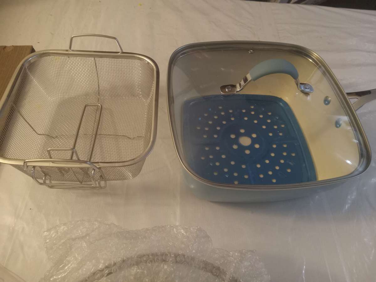 bateria de cocina 15 piezas de seramica antidarente