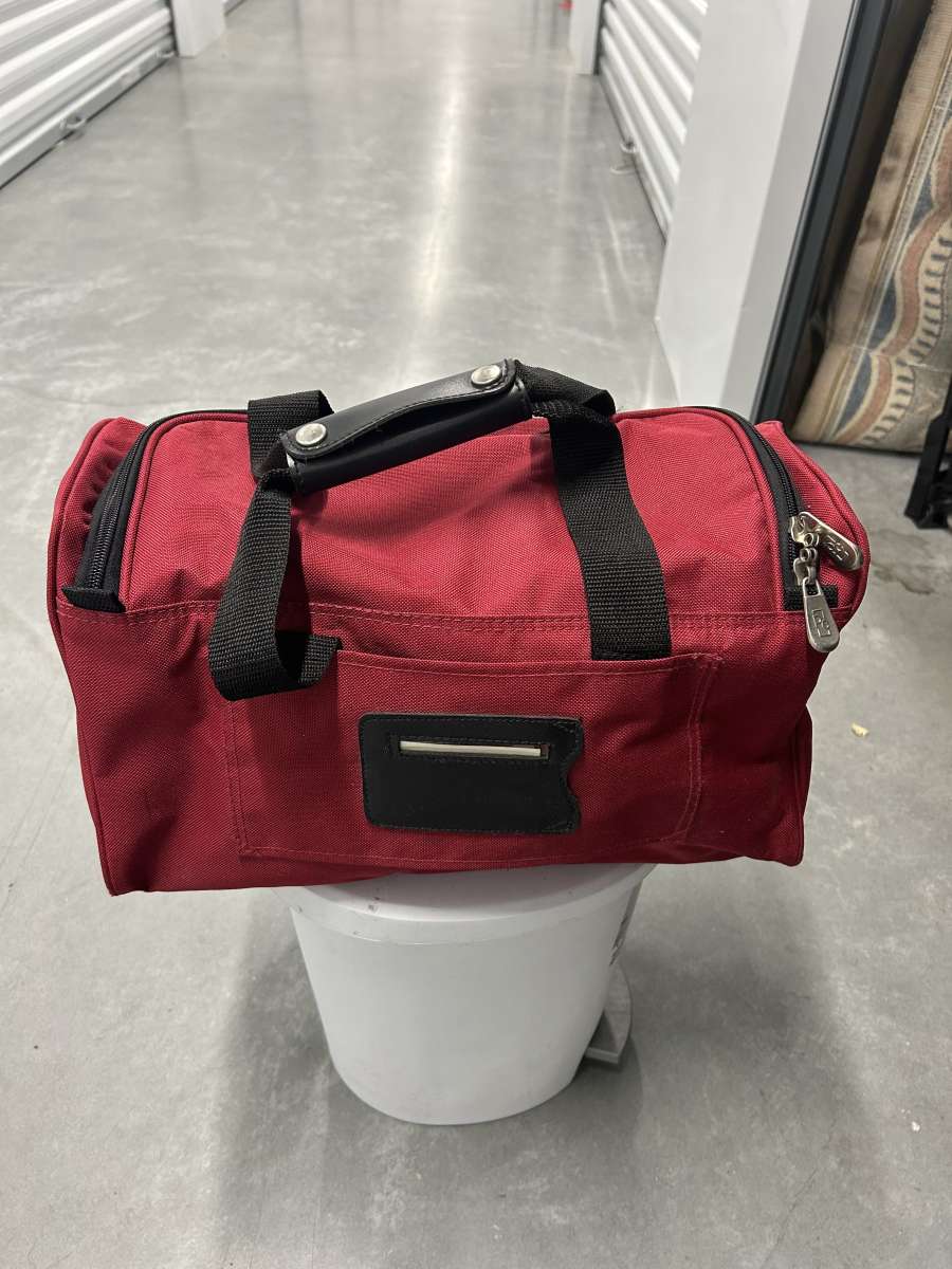 PIERRE CARDIN RED DUFFLE BAG FOR MEN OR WOMEN