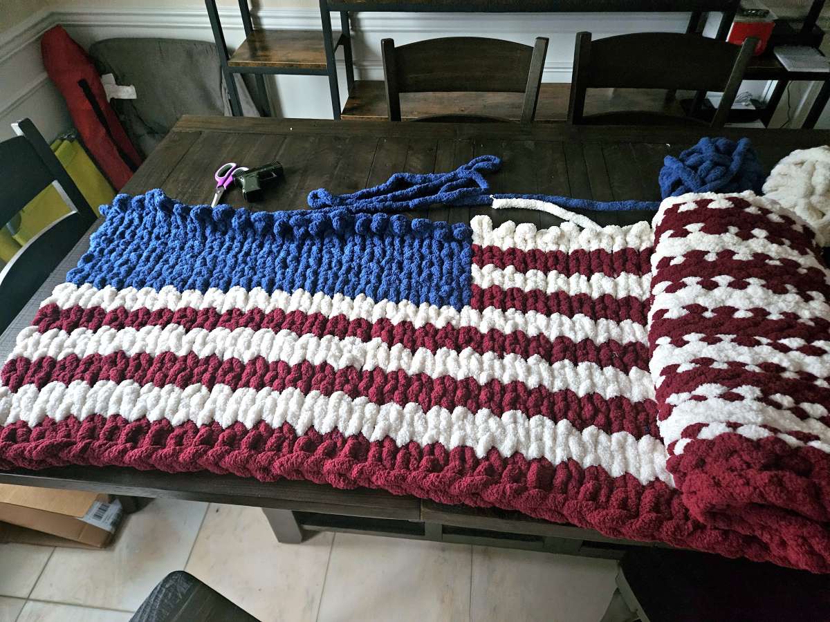 American Flag Blanket