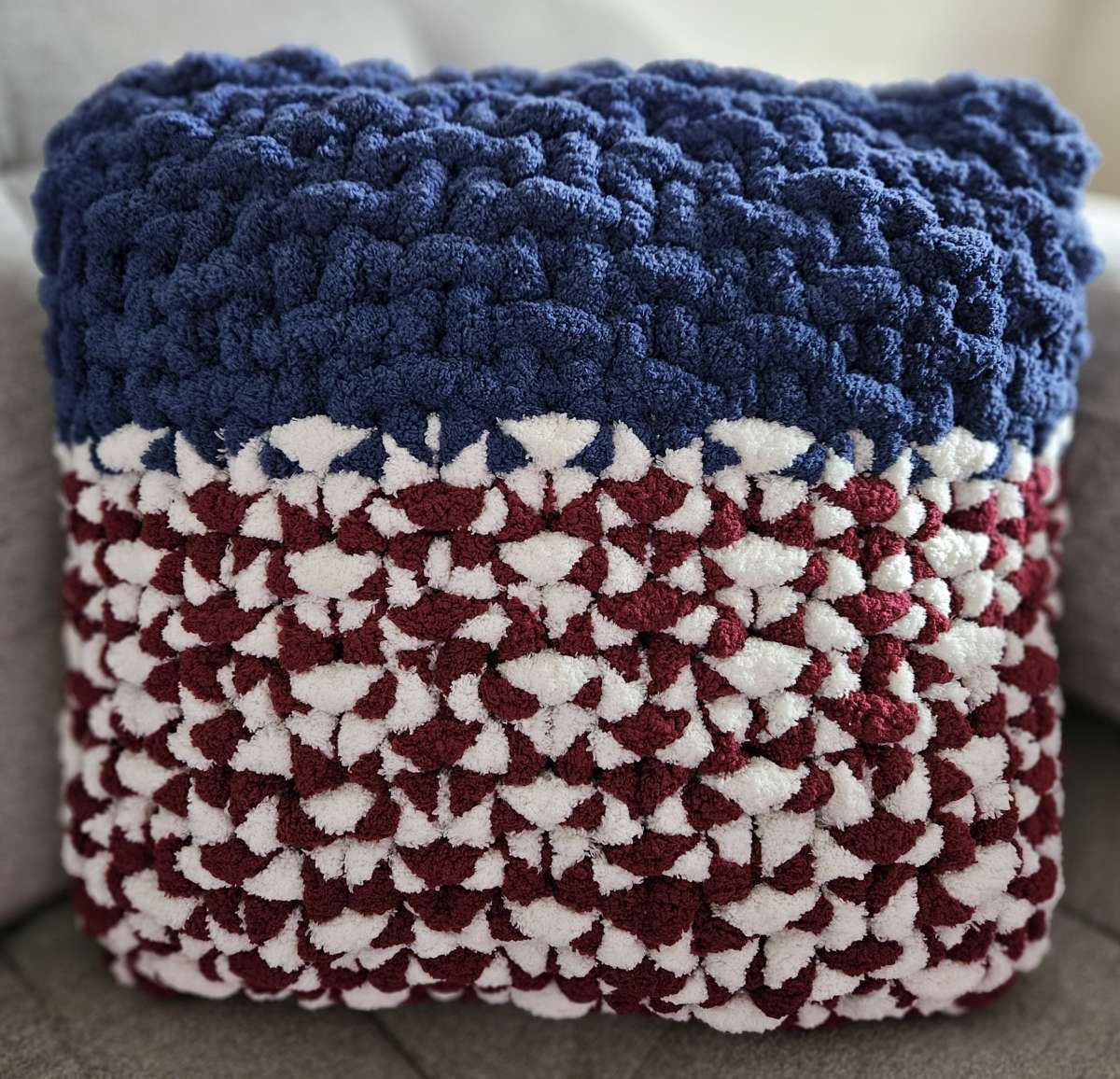 Red White and Blue Throw Pillow