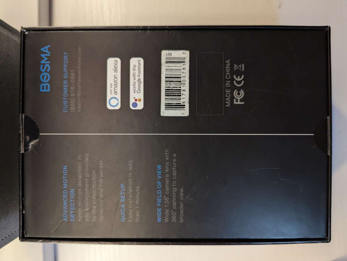 bosma X1 lite  security camera