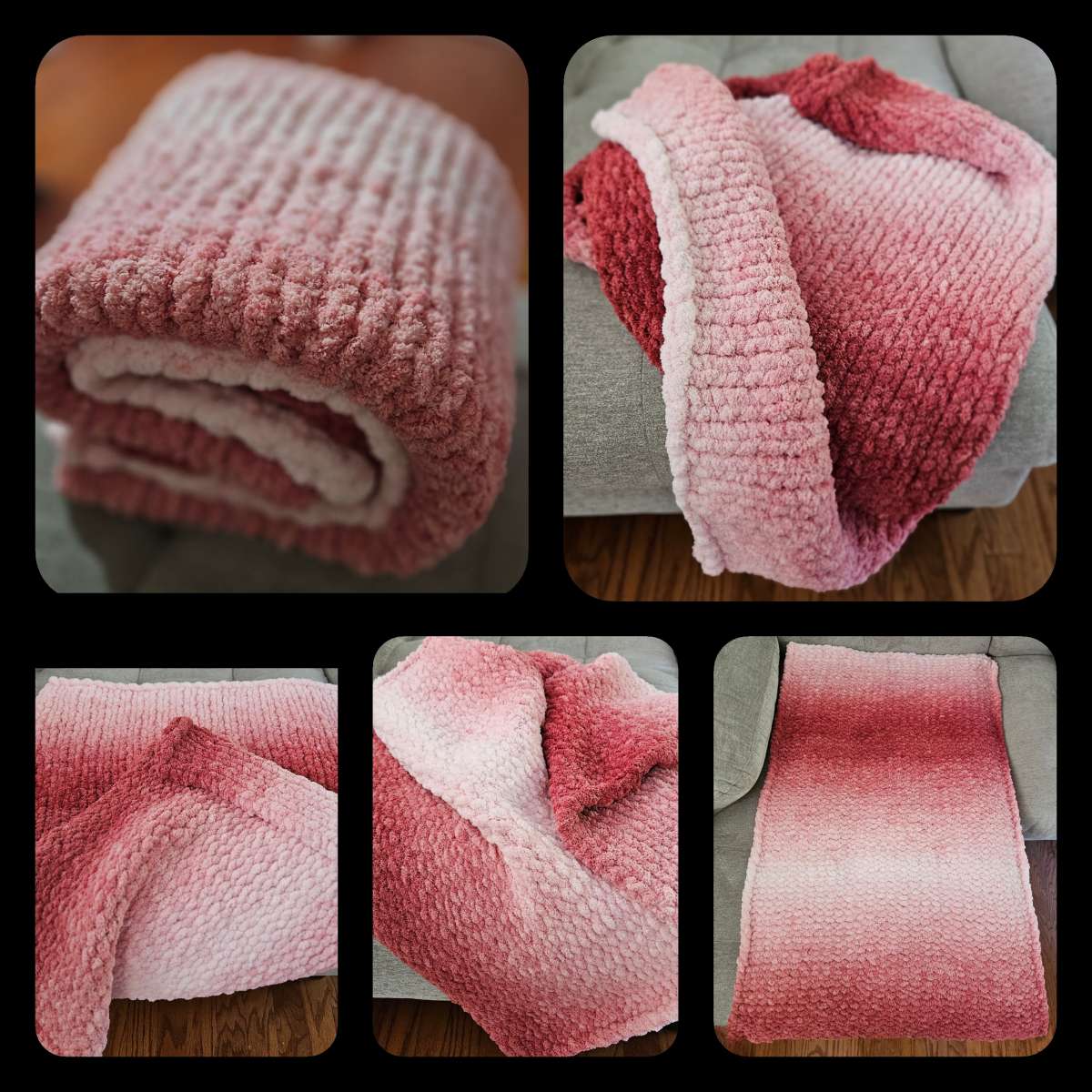 Soft Ombre Sofa Throw