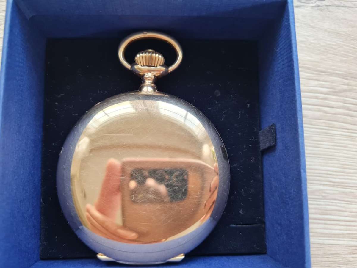 RARE FANCY HAND SOLID 14 K GOLD IWCSchaffhausen Pocket Watch