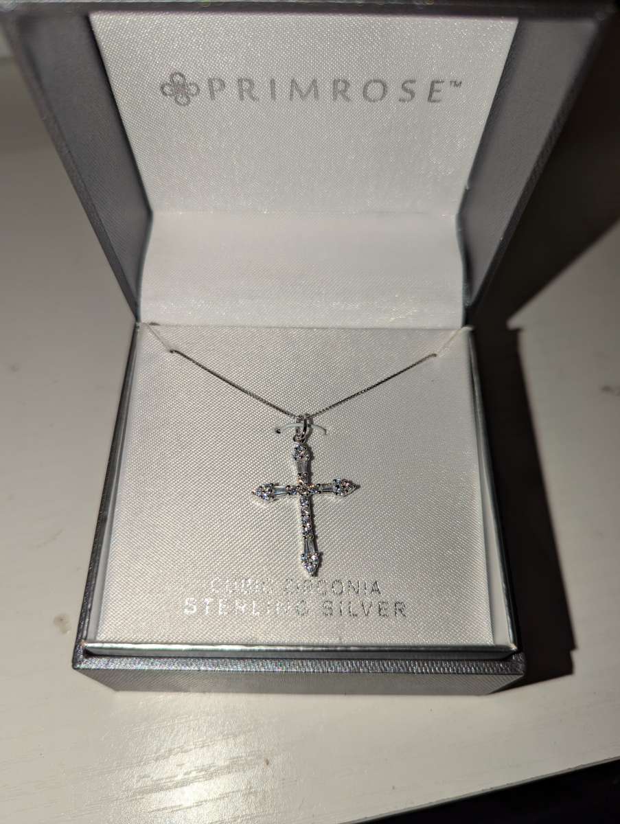 primrose sterling silver necklace