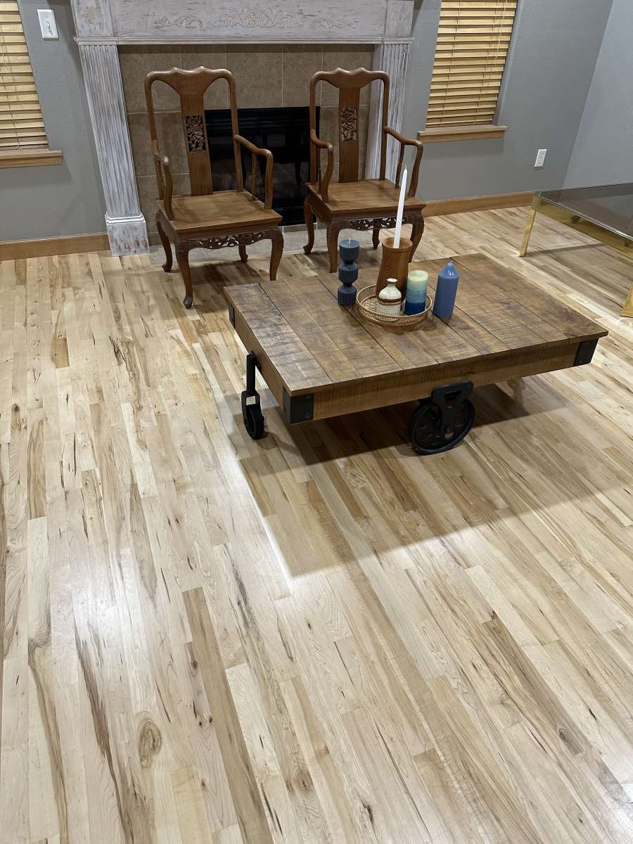 Vintage Industrial Rustic Coffee Table  Oak Finish