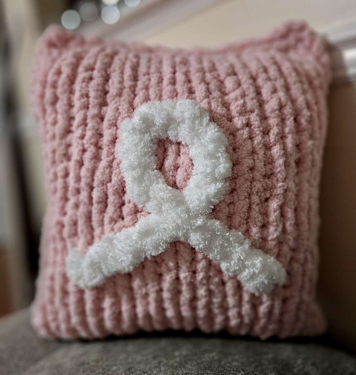 Breast Cancer Throw Pillow