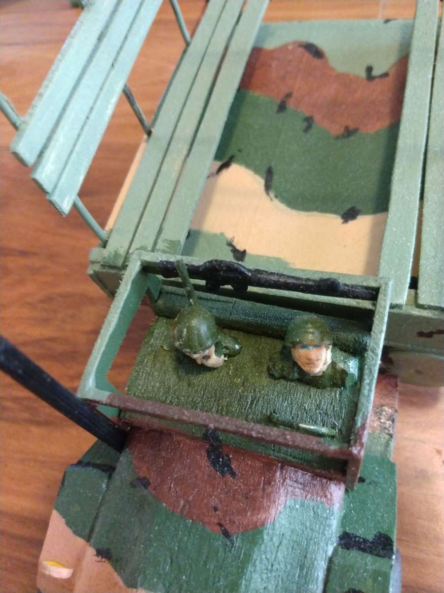 Handcrafted 2and 1 half truck Military