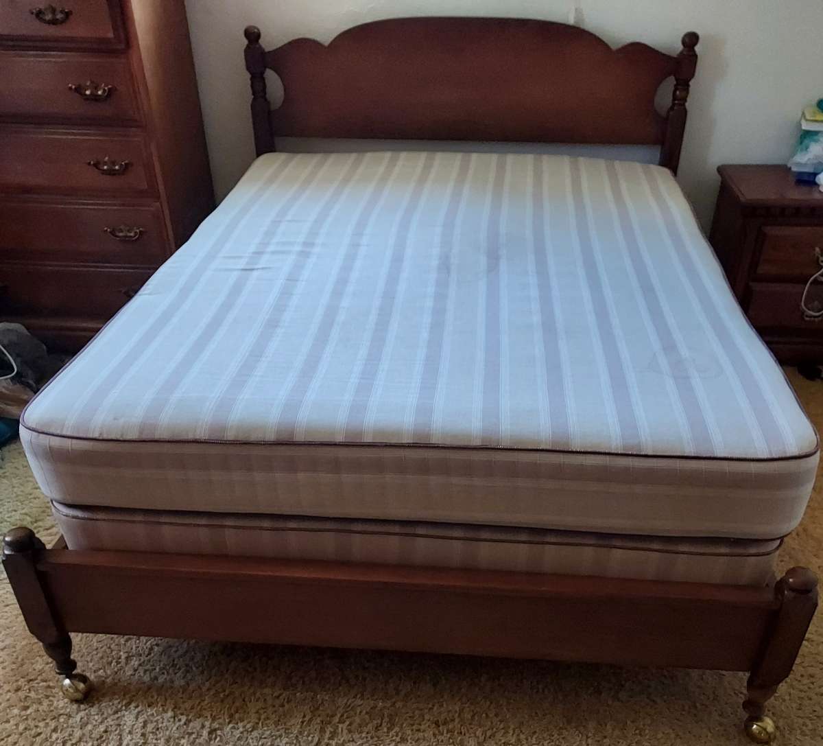 3 Piece Full Size Bedroom Set Dresser Nightstand