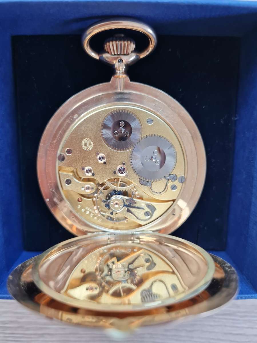RARE FANCY HAND SOLID 14 K GOLD IWCSchaffhausen Pocket Watch