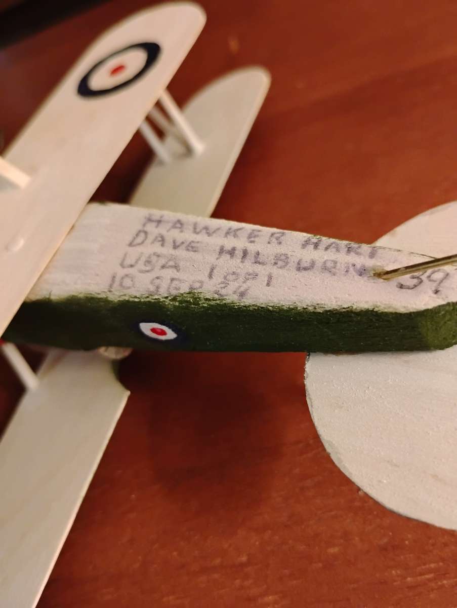 vintage world war 1 handmade model biplane